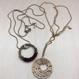 Curated bundle Kenneth Cole + Long Chain Trendy Necklaces.